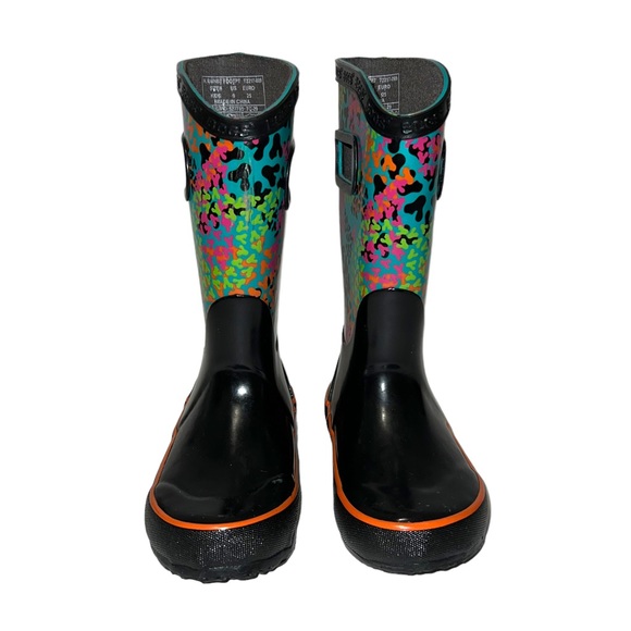 Bogs Girls Footprint Waterproof Boots - Picture 2 of 10